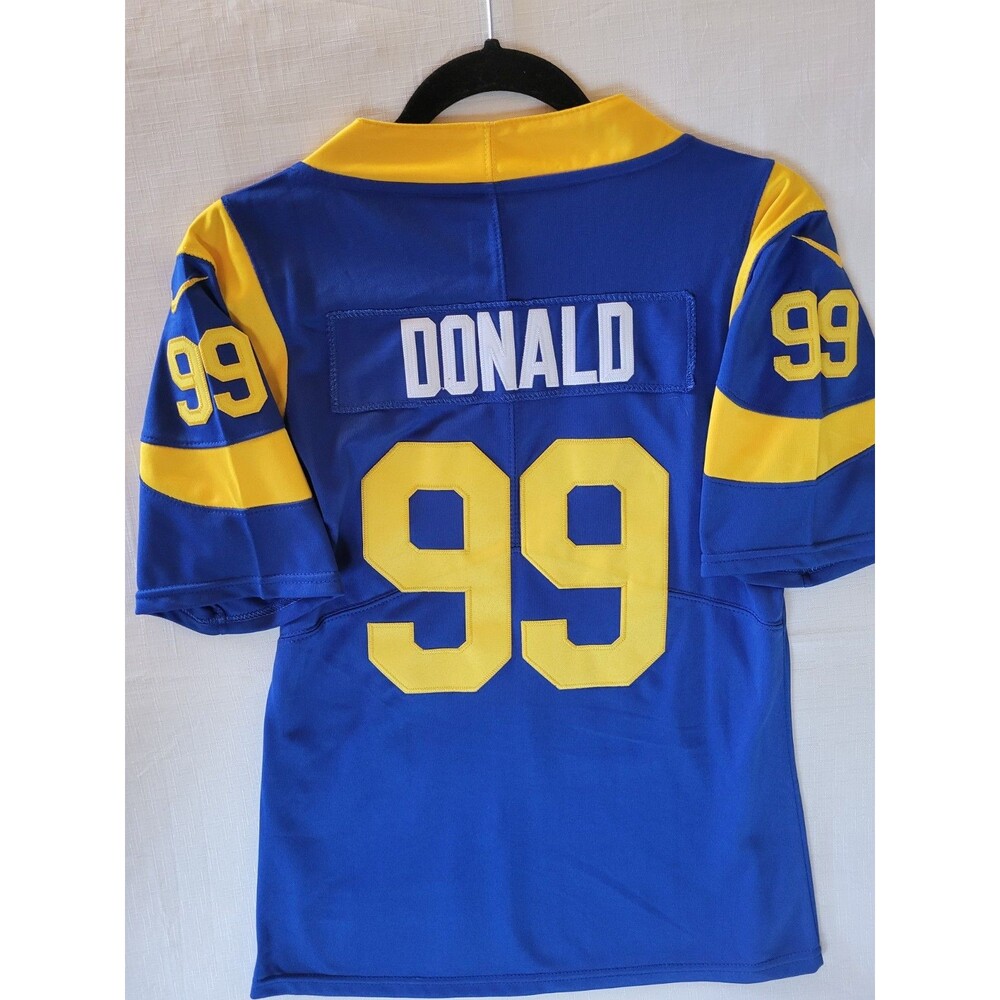 Nike NFL Womens Blue Los Angeles Rams Aaron Donald #99 Jersey Size Medium - Picture 4 of 12